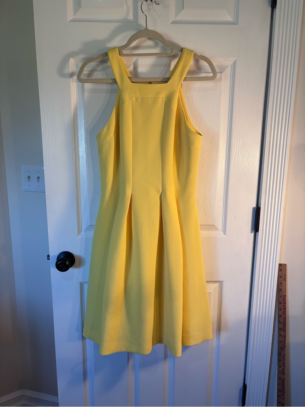 Alex Marie Sunny Yellow Midi Fit & Flare Dress